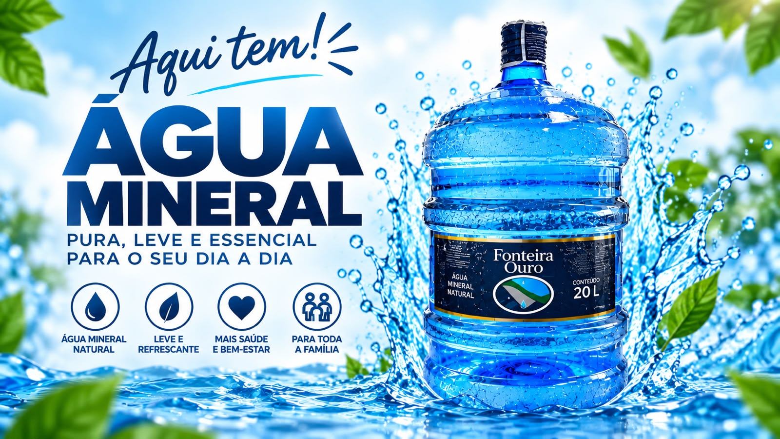 Galão de água 20 L